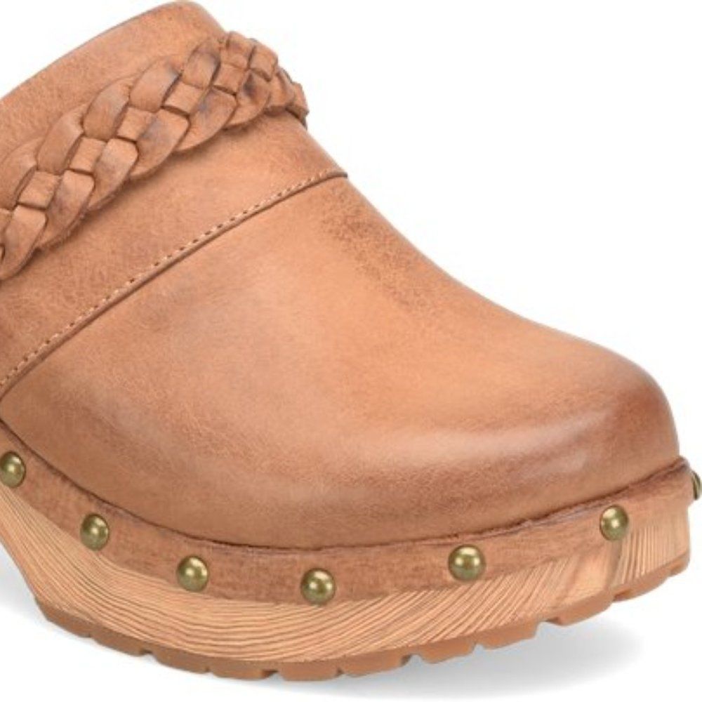 (1520) KORK-EASE Tilly Light Brown Terra Wedge Heel Clog Size 11 M